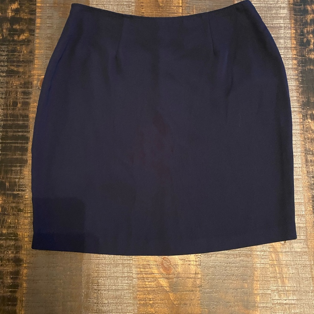 Vintage Navy mini skirt Lew Magram Collection size 10